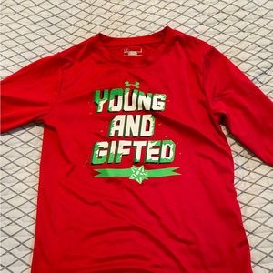 Under Armour Christmas long sleeve shirt - young and gifted